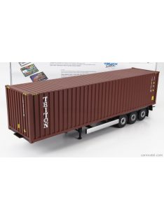   Solido - Accessories Trailer For Truck - Rimorchio Trasporto Container Red