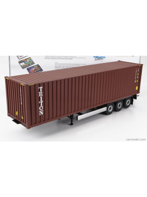 Solido - Accessories Trailer For Truck - Rimorchio Trasporto Container Red