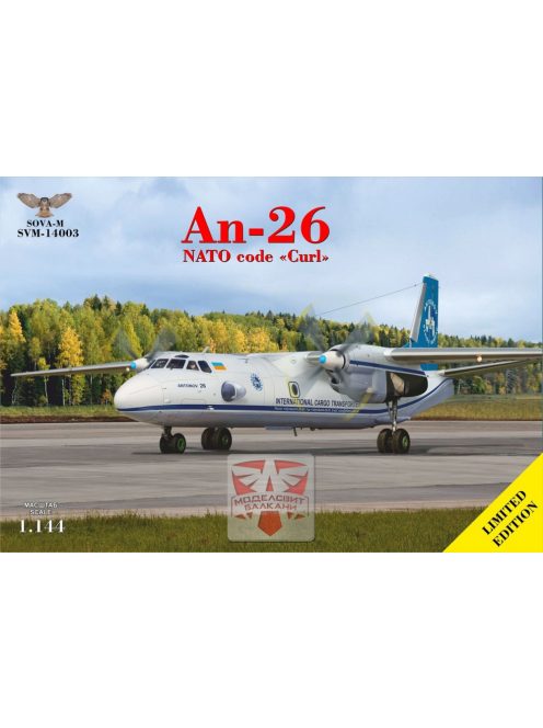 Sova-M - 1/144 AN-26 turboprop transporter (Antonov Airlines)