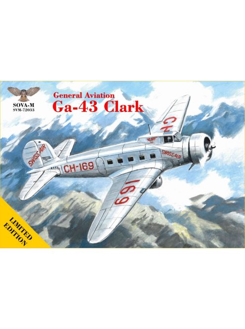 Sova-M - 1/72 GA-43 "Clark" airliner (Swiss Air)