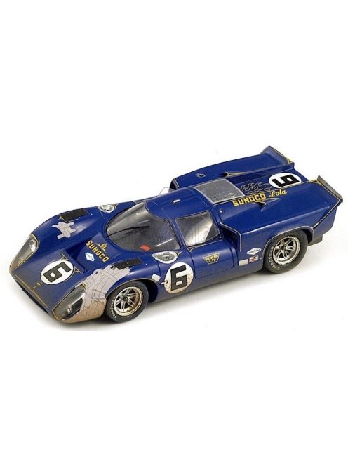 Spark - LOLA T70 MK3B GT 5.0L V8 TEAM SUNOCO N 6 WINNER 24h DAYTONA 1969 MARK DONOHUE - CHUCK PARSONS - RONNIE BUCKNUM BLUE