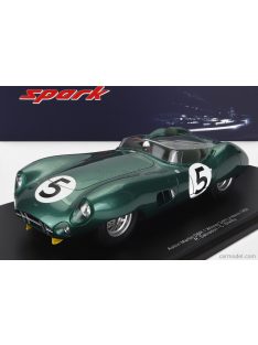   Spark-Model - Aston Martin Dbr1 3.0L Spider Team David Brown Racing Dept. N 5 Winner 24H Le Mans 1959 R.Salvadori - C.Shelby - Con Vetrina - With Showcase Green