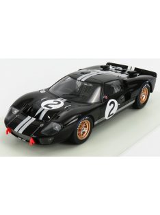   Spark - FORD USA GT40 MKII 7.0L V8 TEAM SHELBY AMERICAN INC. N 2 WINNER 24h LE MANS 1966 B.McLAREN - C.AMON BLACK SILVER