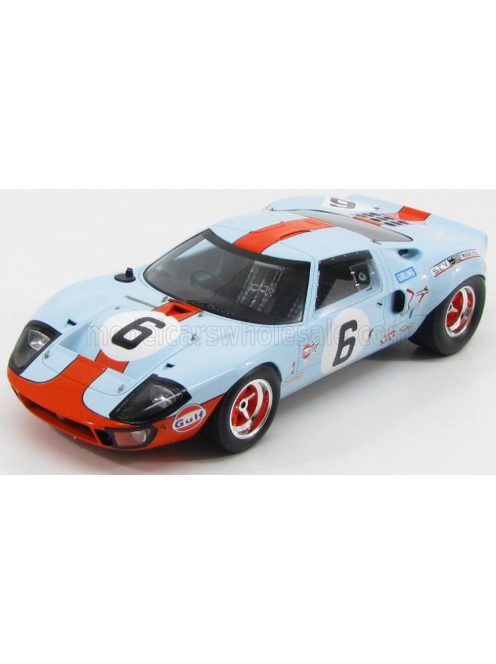 Spark - FORD USA GT40 4.9L V8 TEAM JW AUTOMOTIVE ENGINEERING N 6 WINNER 24h LE MANS 1969 JACKY ICKX - JACKIE OLIVER LIGHT BLUE ORANGE