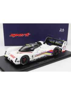   Spark - PEUGEOT 905 EVO1bis SA35 3.5L V10 TEAM PEUGEOT TALBOT SPORT N 1 WINNER 24h LE MANS 1992 D.WARWICK - Y.DALMAS - M.BLUNDELL - CON VETRINA - WITH SHOWCASE WHITE