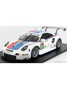   Spark-Model - Porsche 911 991 Rsr 4.0- Flat-6 Team Porsche Gt N 93 24H Le Mans 2019 N.Tandy - E.Bamber - P.Pilet White