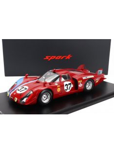   Spark - ALFA ROMEO T33/2 1996cc V8 TEAM VDS RACING N 37 24h LE MANS 1968 T.PILETTE - R.SLOTEMAKER - CON VETRINA - WITH SHOWCASE RED