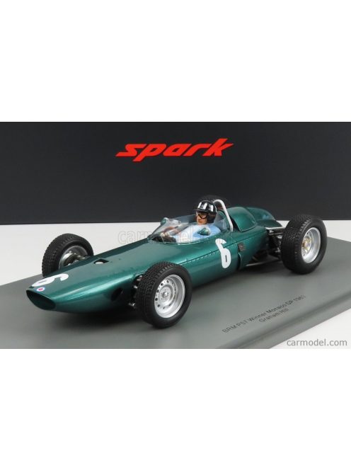 Spark-Model - Brm P57 N 6 Winner Monaco Gp 1963 G.Hill - Con Vetrina - With Showcase Green Met