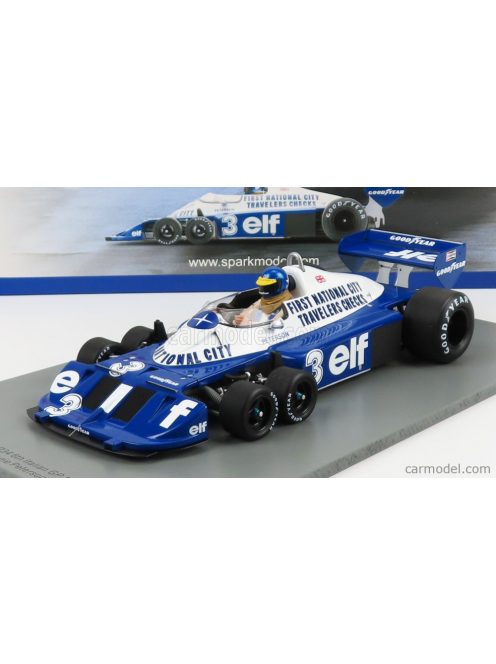 Spark-Model - Tyrrell F1 P34 Elf N 3 6Th Italian Gp Monza 1977 R.Peterson Blue White