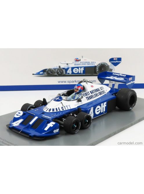 Spark-Model - Tyrrell F1 P34 Elf N 4 2Nd Canada Gp 1977 P.Depailler Blue White