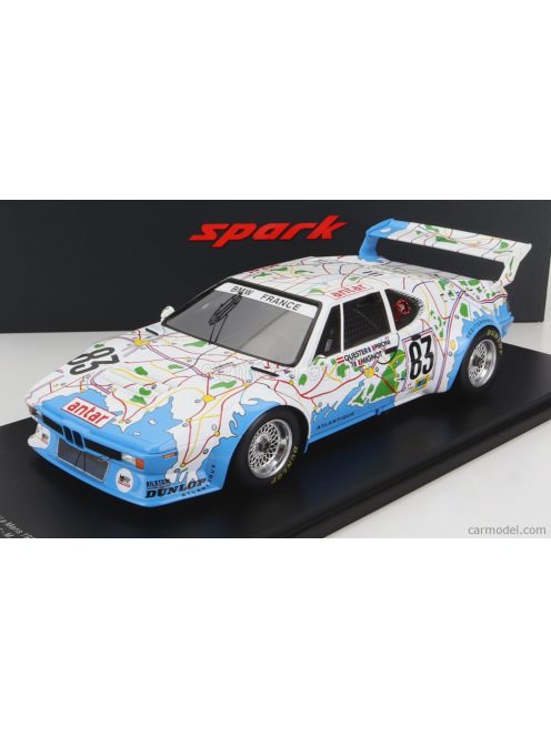 Spark-Model - Bmw M1 M88 3.5L Team Bmw France N 83 24H Le Mans 1980 D.Pironi - D.Quester - M.Mignot - Con Vetrina - With Showcase - Special Box White Light Blue