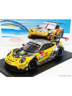   Spark-Model - Porsche 911 991-2 4.2L Rsr-19 Team Hubauto Racing N 72 24H Le Mans 2021 M.Martin - A.Parente - D.Vanthoor Yellow Grey