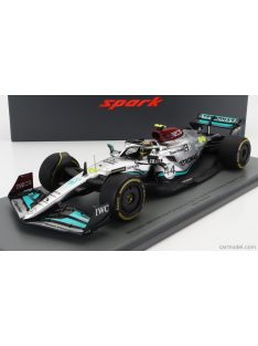   Spark-Model - Mercedes Gp F1 W13E Team Mercedes-Amg Petronas F1 N 44 Belgium Gp 2022 Lewis Hamilton - Con Vetrina - With Showcase Silver Green