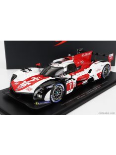   Spark-Model - Toyota Gr010 3.5L Turbo Hybrid V6 Team Toyota Gazoo Racing N 7 2Nd 24H Le Mans 2022 M.Conway - K.Kobayashi - J.M.Lopez - Con Vetrina - With Showcase White Red Grey