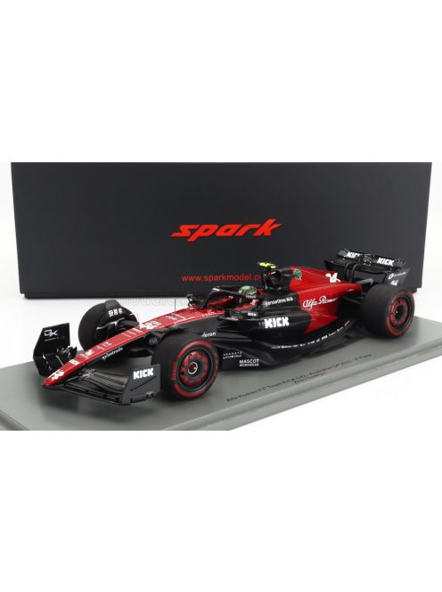 Spark - ALFA ROMEO F1  C43 TEAM STAKE N 24 AUSTRALIAN GP 2023 GUANYU ZHOU BLACK RED