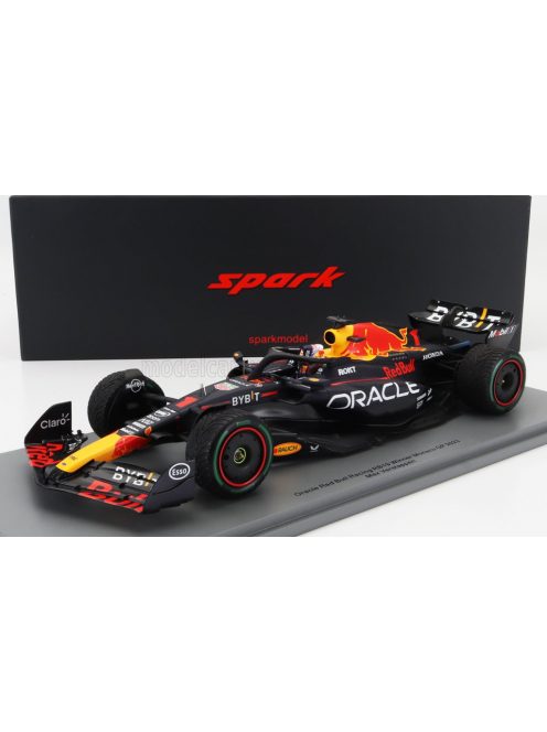 Spark - RED BULL F1  RB19 TEAM ORACLE RED BULL RACING N 1 WORLD CHAMPION WINNER MONACO GP 2023 MAX VERSTAPPEN MATT BLUE