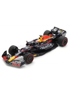   Spark - RED BULL F1  RB19 TEAM ORACLE RED BULL RACING N 1 WORLD CHAMPION (40th CAREER VICTORY) WINNER SPAIN GP 2023 MAX VERSTAPPEN MATT BLUE