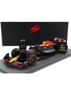   Spark - RED BULL F1  RB19 TEAM ORACLE RED BULL RACING N 1 WORLD CHAMPION 2nd SPRINT RACE QATAR GP WITH PIT BOARD 2023 MAX VERSTAPPEN MATT BLUE