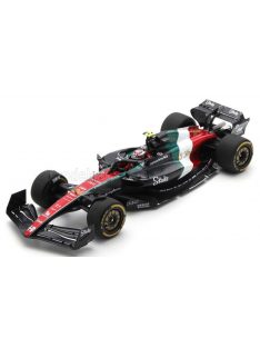   Spark - ALFA ROMEO F1  C43 TEAM STAKE N 24 MONZA ITALY GP 2023 GUANYU ZHOU BLACK RED WHITE GREEN