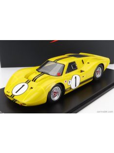   Spark-Model - Ford Usa Gt40 Mkiv 7.0L V8 Team Ford Motor Company N 1 Winner 12H Sebring 1967 M.Andretti - B.Mclaren - Con Vetrina - With Showcase - Special Box Yellow Black