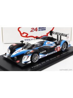   Spark-Model - Peugeot 908 Hdi Fap 5.5L Turbo V12 Team Peugeot Sport Total N 9 Winner 24H Le Mans 2009 D.Brabham - M.Gene - A.Wurz Black Blue Silver