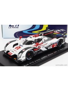   Spark-Model - Audi R18 E-Tron Quattro Diesel 4.0L Turbo V6 Team Audi Sport Joest N 2 Winner 24H Le Mans 2014 A.Lotterer - M.Fassler - B.Treluyer White Silver Matt Black