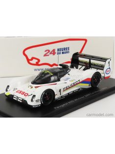   Spark-Model - Peugeot 905 Evo1Bis Sa35 3.5L V10 Team Peugeot Talbot Sport N 1 Winner 24H Le Mans 1992 D.Warwick - Y.Dalmas - M.Blundell White