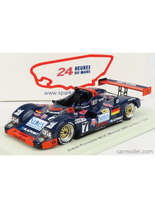 Spark-Model - Porsche 935 3.0L Turbo Wsc-95 Team Joest Racing N 7 Winner 24H Le Mans 1996 A.Wurz - D.Jones - M.Reuter Blue Orange