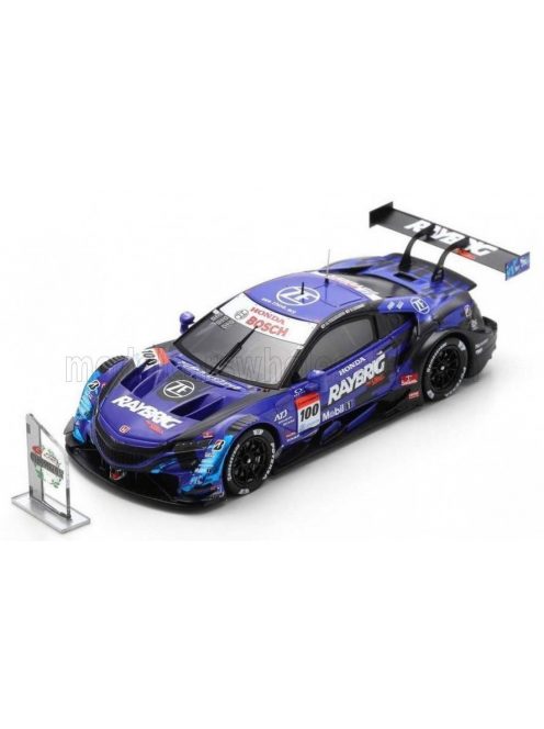 Spark - HONDA NSX-GT TEAM STANLEY KUNIMITSU N 100 GT500 CLASS SUPER GT 2020 NAOKI YAMAMOTO - TADASUKE MAKINO BLUE BLACK