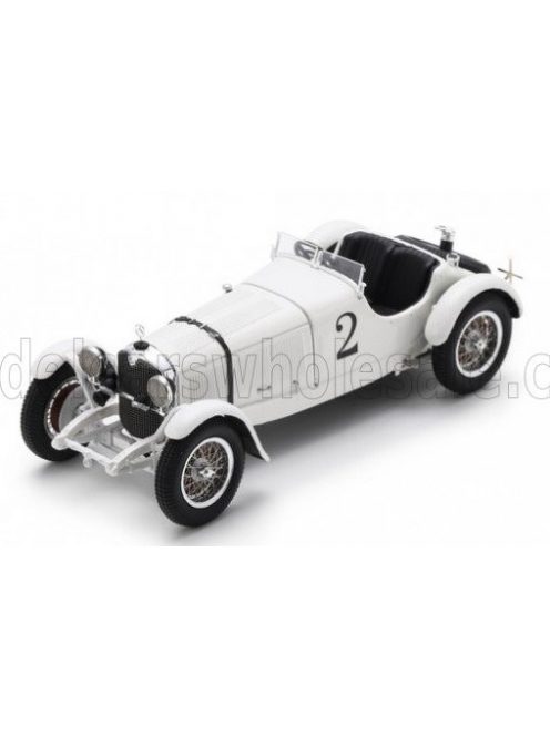 Spark - MERCEDES BENZ SSK 7.1L S6 SUPERCHARGED SPIDER N 2 WINNER 24h SPA 1931 DIMITRI DJORDJADZE - GOFFREDO ZEHENDER WHITE