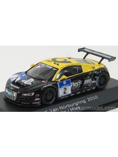   Spark-Model - Audi R8 Lms N 2 24H Adac Nurburgring 2010 Abt - Collard - Luhr - Mies Black Yellow