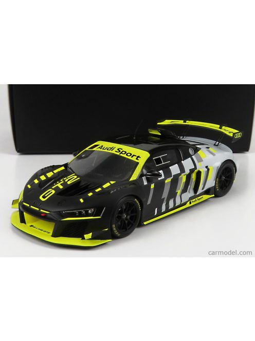 Spark-Model - Audi R8 Lms Gt2 Audi Sport 2021 Grey Black Yellow