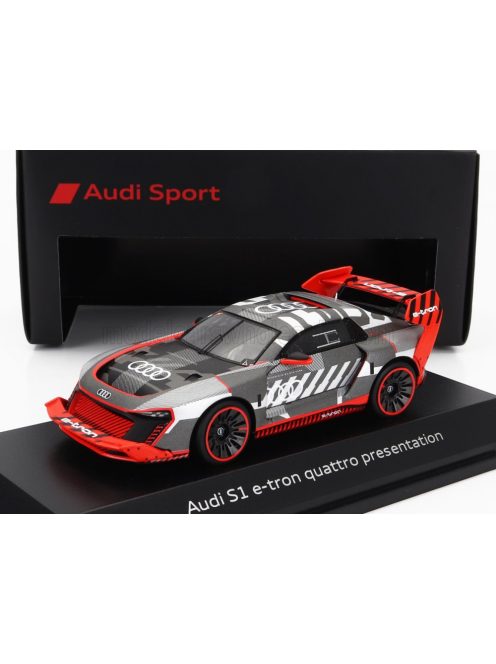 Spark - AUDI S1 E-TRON QUATTRO N 0 PRESENTATION 2023 SILVER RED BLACK