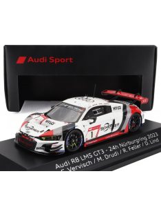   Spark - AUDI R8 LMS GT3 TEAM AUDI SPORT SCHERER PHX N 1 24h NURBURGRING 2023 MATTIA DRUDI - RICARDO FELLER - DENNIS LIND - FREDERIC VERVISCH WHITE RED