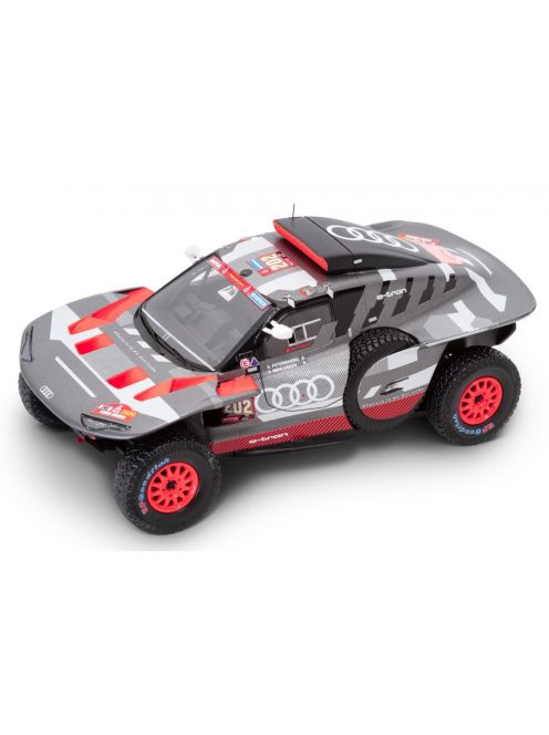 Spark - AUDI RS Q E-TRON E2 TEAM AUDI SPORT N 202 RALLY DAKAR 2024 STEPHANE PETERHANSEL - EDOUARD BOULANGER GREY SILVER BLACK