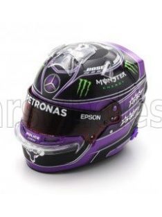   Spark - BELL HELMET CASCO HELMET F1 LEWIS HAMILTON WORLD CHAMPION TEAM MERCEDES AMG PETRONAS W11 N 44 WINNER TURKISH GP 2020 - 7 TIME WORLD CHAMPION PURPLE MET BLACK