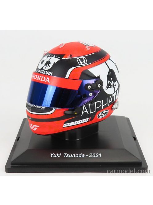 Spark-Model - Arai Helmet F1 Casco Helmet At02 Honda Ra620H Team Alpha Tauri N 22 Season 2021 Yuki Tsunoda Red Blue White