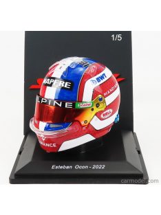   Spark-Model - Bell Helmet F1 Casco Helmet Renault A522 Team Alpine Bwt N 31 Season 2022 Esteban Ocon Red White