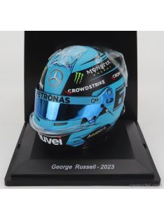   Spark-Model - Bell Helmet F1 Casco Helmet W14 Team Mercedes-Amg Petronas Formula One N 63 Season 2023 George Russel Blue