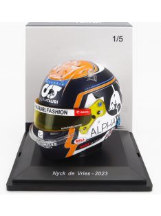   Spark - BELL HELMET F1  CASCO HELMET AT04 TEAM ALPHA TAURI N 21 SEASON 2023 NYCK DE VRIES BLACK WHITE YELLOW