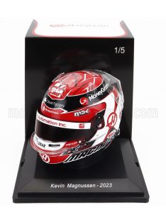   Spark - BELL HELMET F1  CASCO HELMET HAAS FW23 TEAM MONEYGRAM HAAS N 20 SEASON 2023 KEVIN MAGNUSSEN RED WHITE BLACK