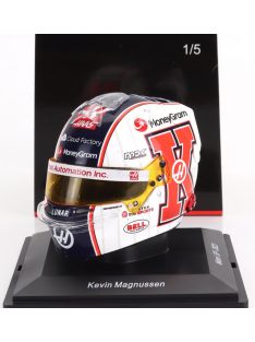   Spark - BELL HELMET F1  CASCO HELMET HAAS FW23 TEAM MONEYGRAM HAAS N 20 MIAMI GP 2023 KEVIN MAGNUSSEN RED WHITE BLUE