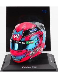   Spark - BELL HELMET F1  CASCO HELMET RENAULT A523 TEAM BWT ALPINE N 31 MIAMI GP 2023 ESTEBAN OCON BLUE PINK FUCSIA