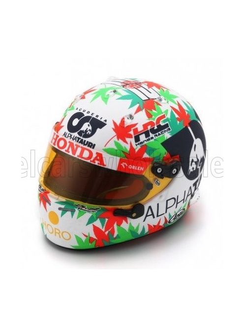 Spark - ARAI HELMET F1  CASCO HELMET ALPHA TAURI AT04 TEAM ALPHA TAURI N 22 MONZA ITALY GP 2023 YUKI TSUNODA WHITE GREEN RED