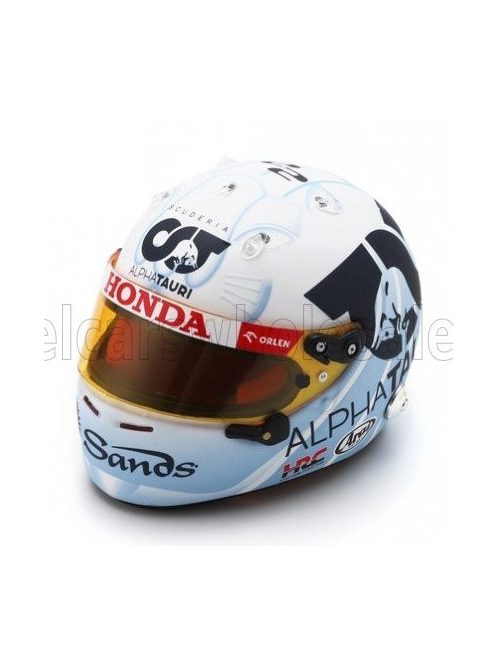 Spark - ARAI HELMET F1  CASCO HELMET AT04 TEAM ALPHA TAURI N 22 SINGAPORE GP 2023 YUKI TSUNODA WHITE LIGHT BLUE