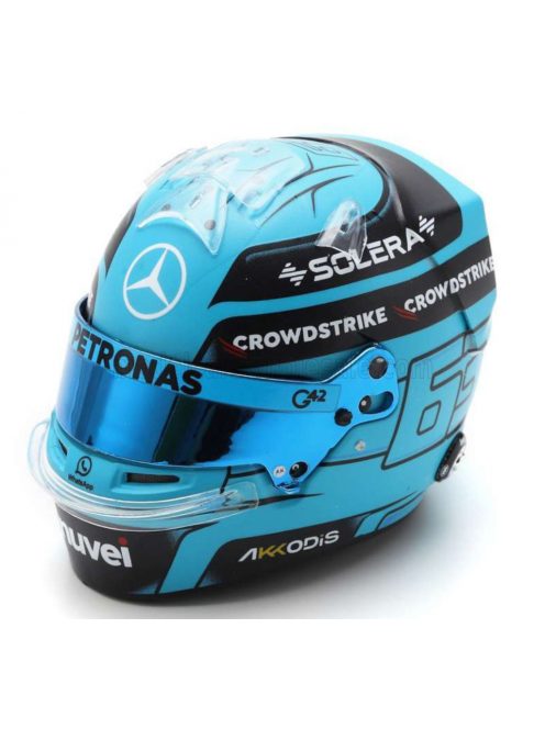 Spark - BELL HELMET CASCO HELMET F1 GEORGE RUSSELL TEAM AMG PETRONAS MOTORSPORT FORMULA ONE N 63 SEASON 2024 BLUE BLACK