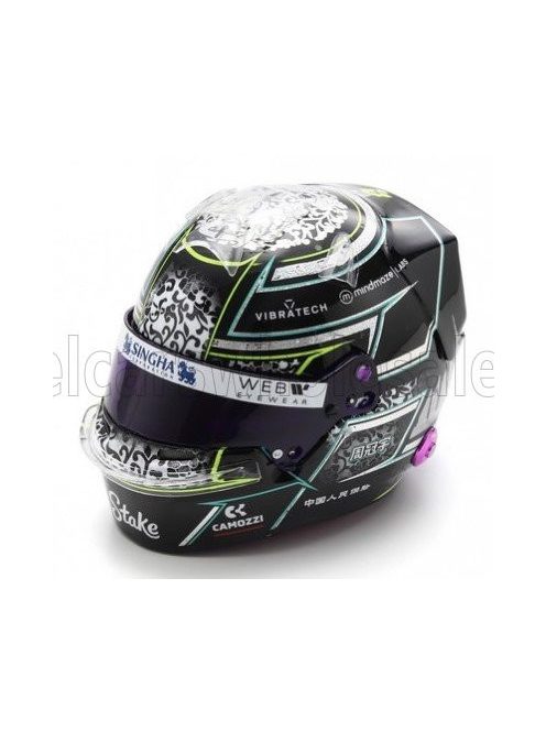 Spark - BELL HELMET CASCO HELMET F1 ZHOU GUANYU TEAM STAKE KICK SAUBER N 24 SEASON 2024 BLACK