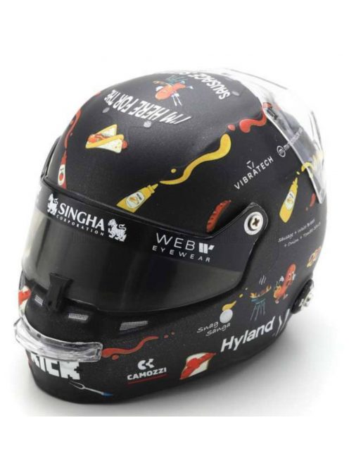 Spark - BELL HELMET CASCO HELMET F1 VALTTERI BOTTAS TEAM STAKE KICK SAUBER N 77 AUSTRALIAN GP 2024 BLACK