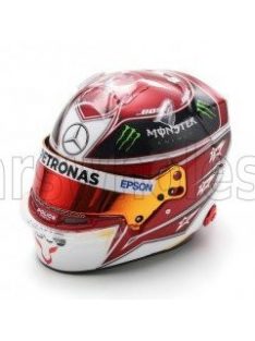   Spark - BELL HELMET CASCO HELMET F1 LEWIS HAMILTON WORLD CHAMPION TEAM AMG PETRONAS W10 N 44 2nd USA GP 2018 RED WHITE