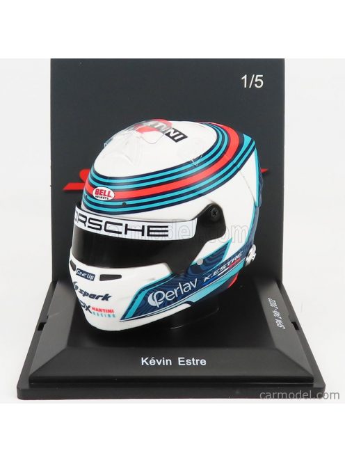 Spark-Model - Bell Helmet Casco Helmet Porsche Martini 24H Spa 2022 Kevin Estre White Blue Red